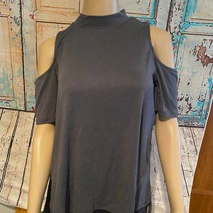 Pink Rose Cold Shoulder Top